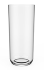 VERRE LONG Tower Tall Incassable 325ML - Transparent - GOLD PLAST